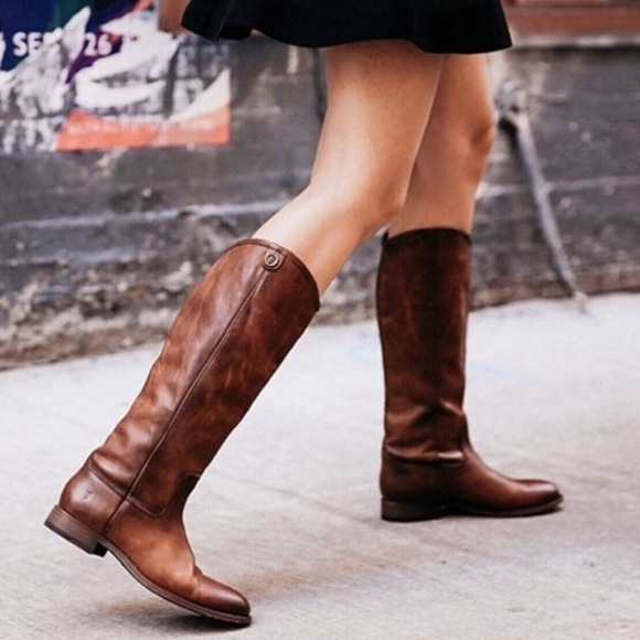 Frye Melissa Button Leather Tall Riding Boots